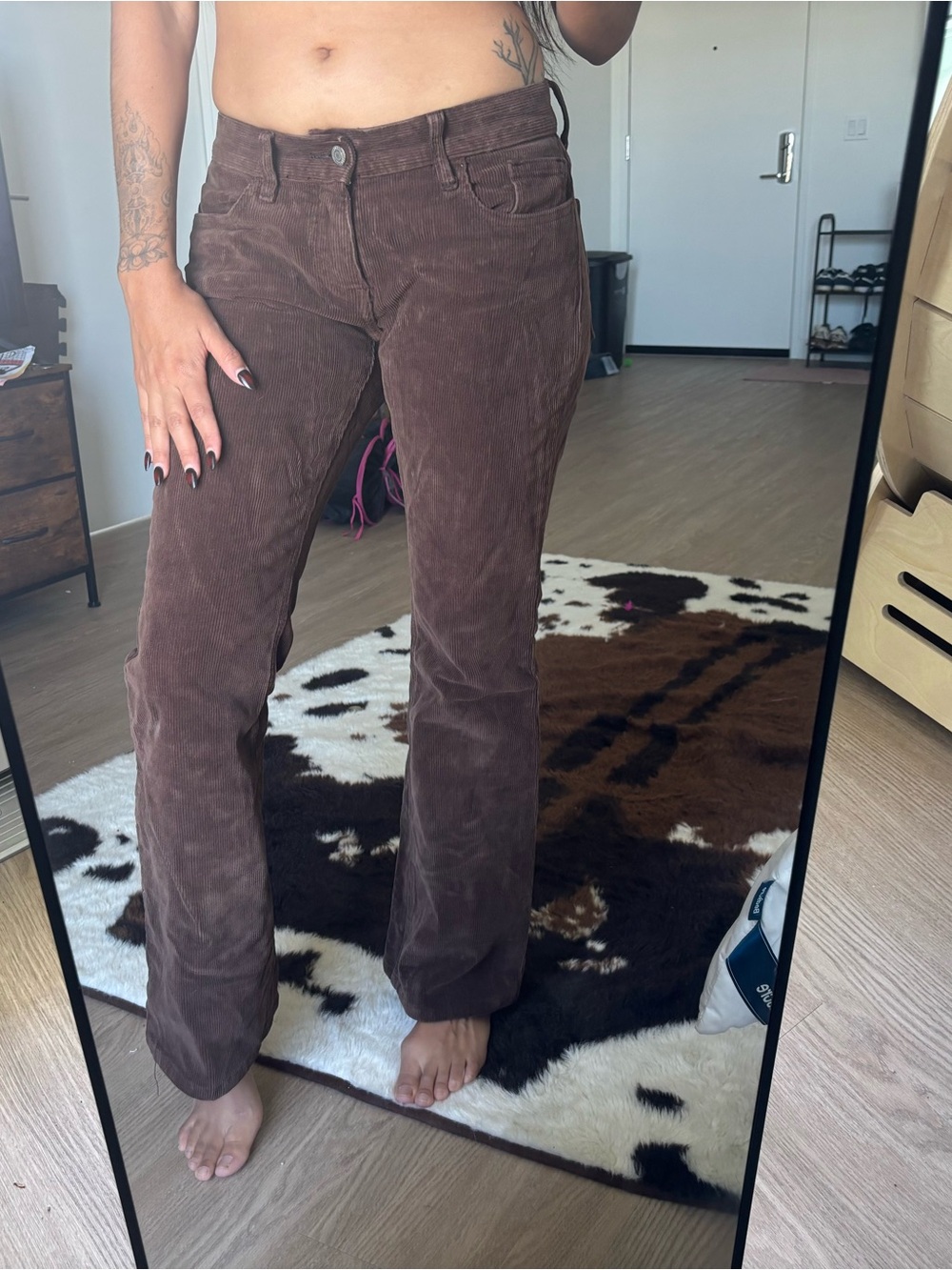 Brandy Melville Brown Corduroy Jeans